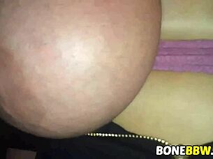 Tied bbw tits punished rough