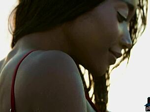 two amazing ebony models show off