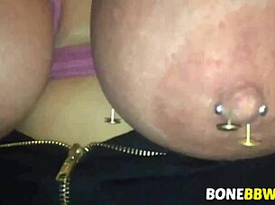 Tied bbw tits punished rough