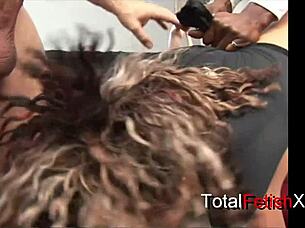 Ashaichious Begs Cumload On Big Black Tits During Hardcore Pussy Pounding