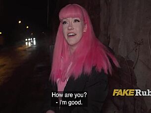 Is this pink-haired slut ready to get pounded in Prague?