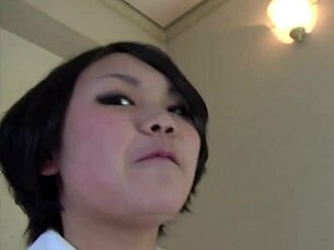 cute j-teen sari gets her hairy pussy used by step-dad.