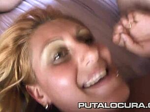 Skinny Girl's Juicy Pink Ass Gaping from Anal