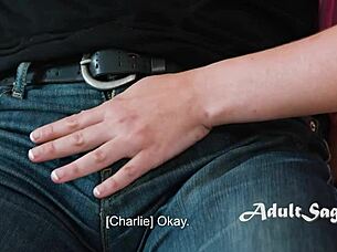 Blue-eyed Aussie blondie Charlie likes to talk