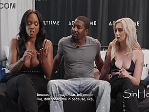 Pornstars bare and share cocks, wow! 😏