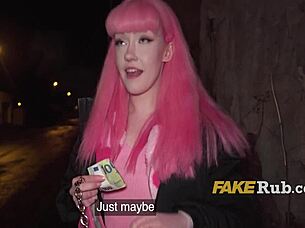 Is this pink-haired slut ready to get pounded in Prague?