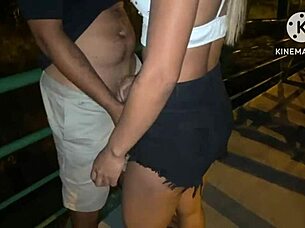 wife's wild street sex with tattooed hunk versus quiet home life