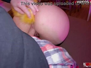 Busty Meraki Tries Rough Sex Coach, Watch Her Titties Bounce Wildly!