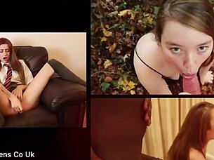 Hey, Denne Britiske Pige Har Lige Opdaget Hun Kan Squirt Under Solo Onani i Lingeri 😍