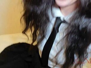Hesitant School Girl Fucked Hard
