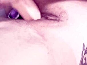 Latina Milf Flashes Ass Using Buttplug Solo