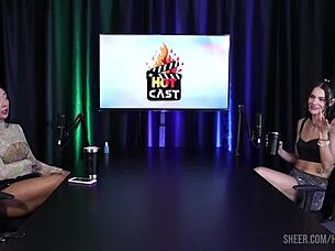 I watch debora andrade's compilation in sheer red lingerie