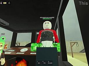 She goes afk and everyone joins the group activity