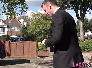 british granny dominated by maledom with big tits blowjob and titty fuck