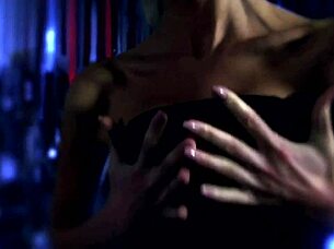 group of sluts engage in lesbian sex with monster cock on webcam