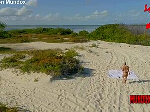 sunbathing interrupted by visitor