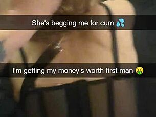 Real cheating milf wife fucked to pay husband's debt