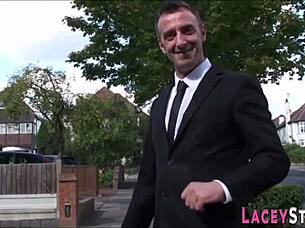 british granny dominated by maledom with big tits blowjob and titty fuck