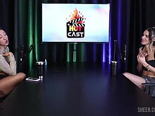 I watch debora andrade's compilation in sheer red lingerie