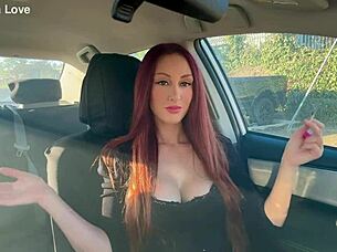 italian milf artemisia love smoking in car