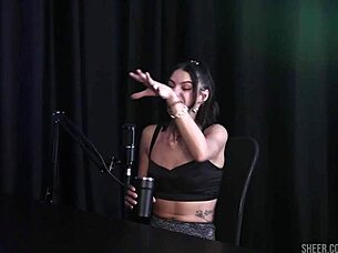 I watch debora andrade's compilation in sheer red lingerie