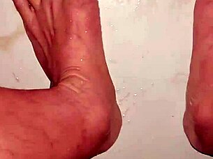 asian girl bathing nude feet fetish solo