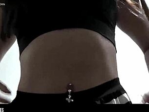 Young Latina Shows Her Sexy Ass In Lingerie Homemade