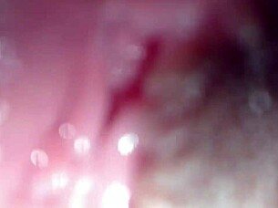 Pretty big-breasted girl gets tight pussy fucked until squirting.