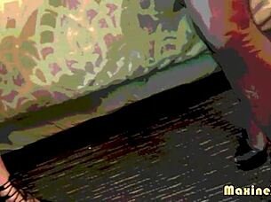 Ass camille black rides maxine x with huge tits and sensual pussy