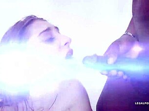 lana bunny drinks african champagne in creampie scene 😏