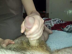 A couple shares intimate moments with hands and tongue