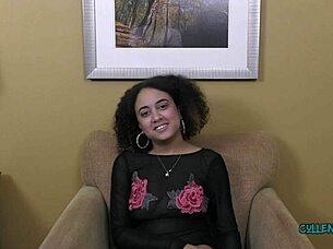 Kingsley's teasing blowjob with big tits and cum in mouth