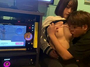 Japanese Girl Cheats at Karaoke with Friend Despite Having a Boyfriend in Wild Action