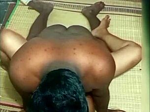 Indian Hot Beauty Aunty Slams in Outdoor Sex with Cute Roommate