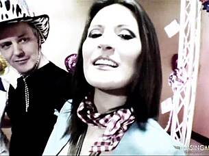 Two Amazing Chicks Play With Cocks In Group Fun