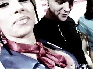 Two Amazing Chicks Play With Cocks In Group Fun