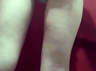 Petite shaved beauty spreads big ass wide!