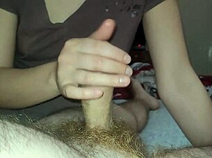 A couple shares intimate moments with hands and tongue