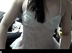 Young Latina Shows Her Sexy Ass In Lingerie Homemade