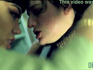 Rough lesbian spit kissing taboo girls