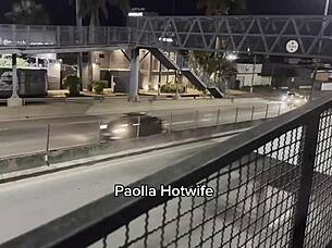 Hotwife Paolla Screams In Interracial Doggystyle On Highway, Bent Over For Exotic Cuckold Sex.
