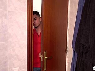 Watch This Curvy Tattooed MILF Get Doggy Styled By Horny Guy!