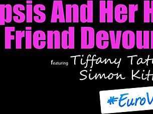 Horny Tiffany Tatum and Simon Kitty Devour Stepbro's Massive Cock