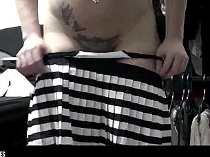 Young Latina Shows Her Sexy Ass In Lingerie Homemade