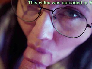 naughty woman gives rough blowjob to her paramours