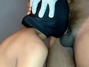 Ring gag deep throat training session