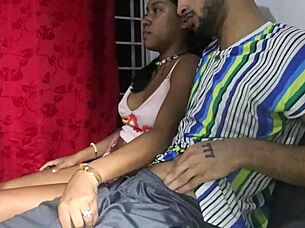 Colombian Stepsister Touches Penis While Watching Tv, Ending In Ecstasy