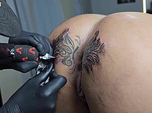 Modifying my ass tattoo feels so sexy now