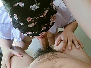 japan nipple teasing creampie fuck for tall japanese teen with small tits in uncensored jav porn casting