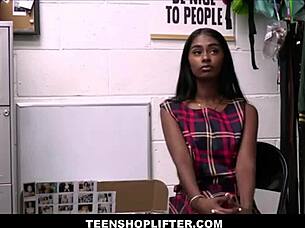 hot skinny black teen stepsister caught shoplifting with stepbrother in threesome with guard for no charges - malina melendez rusty nails elias cash